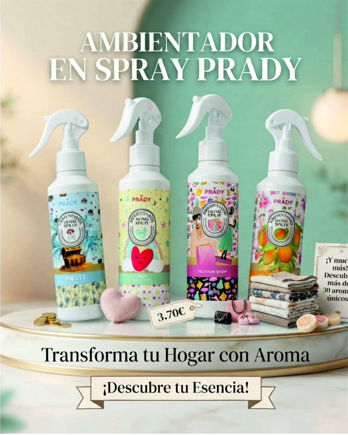 ambientador spray Prady varios olores ambientador en spray Prady de varios olores