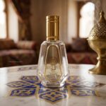 perfume arabe de hombre asad en una mesa